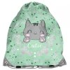Modny Plecak Szkolny Kotek dla Dziewczyny w odcieniach zieleni [PP21CA-116]