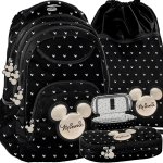 Plecak Myszka Mini Minnie dla Dziewczynki Nastolatki Czarny BeUniq [DIBL-2708]