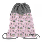 Worek jak Plecak dla Dziewczyny Młodzieżowy na Kapcie Kaktusy 2 Komorowy [PPMX20-713]