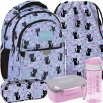ZESTAW 5w1 SZKOLNY PLECAK MŁODZIEŻOWY BACKUP Z KOTKAMI CATS SZKOLNY KOTEK