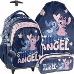PLECAK STITCH NA KÓŁKACH SZKOLNY DO 1 KLASY LILO i STICH ZESTAW 3w1 PASO