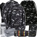 Modny Plecak Dinozaury Szkolny Backup dla Chłopaka Big Komplet [PLB4R114]