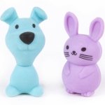 2 szt. Gumka do Mazania Ścierania Kidea Piesek i Królik [GZKAD]