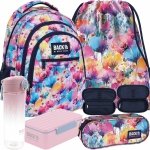 KWIATOWY ZESTAW 5w1 PLECAK DLA MŁODZIEŻY BACKUP DZIEWCZĘCY KWIATY