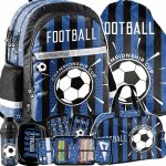 PLECAK SZKOLNY PIŁKA NOŻNA KOMPLET 6w1 DO PODSTAWÓWKI DLA CHŁOPAKA FOOTBALL