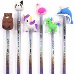 6szt komplet Ołówek HB Ołówki z Figurkami Kidea Derform [OFKA]