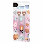 TEMPERÓWKA i 2x OŁÓWEK ZESTAW 3w1 MISIE DLA DZIECI KIDEA z MISIEM DO SZKOŁY