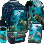 DINOZAURY ZESTAW 5w1 PLECAK DLA CHŁOPAKA SZKOLNY DO PODSTAWÓWKI DO KLAS 1-4