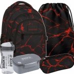 PLECAK MŁODZIEŻOWY BACKUP DLA CHŁOPAKA SZKOLNY CZARNY KOMPLET 5w1