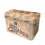 KAPIBARA SKARBONKA Z KŁÓDKĄ METALOWY KUFEREK DLA DZIECI