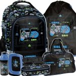 PLECAK GAMEPAD SZKOLNY GRA DO 1 KLASY PODSTAWÓWKI GAMER GAMING KOMPLET 6w1