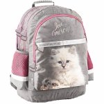 Kotek Plecak Szkolny dla Dziewczynek do 1 klasy Podstawówki Paso z Kotkiem