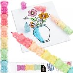 Flamastry Niedźwiadki Pastelowa Wieża Kidea 6 kol. Kidea [FNPWKA]