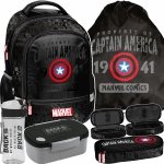 PLECAK SZKOLNY KAPITAN AMERYKA DO 1 KLASY DLA CHŁOPAKA AVENGERS KOMPLET5el