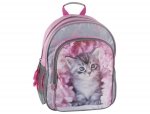 Plecak Szkolny Różowy z Kotem do Szkoły dla Dziewczyny [RAM -090]