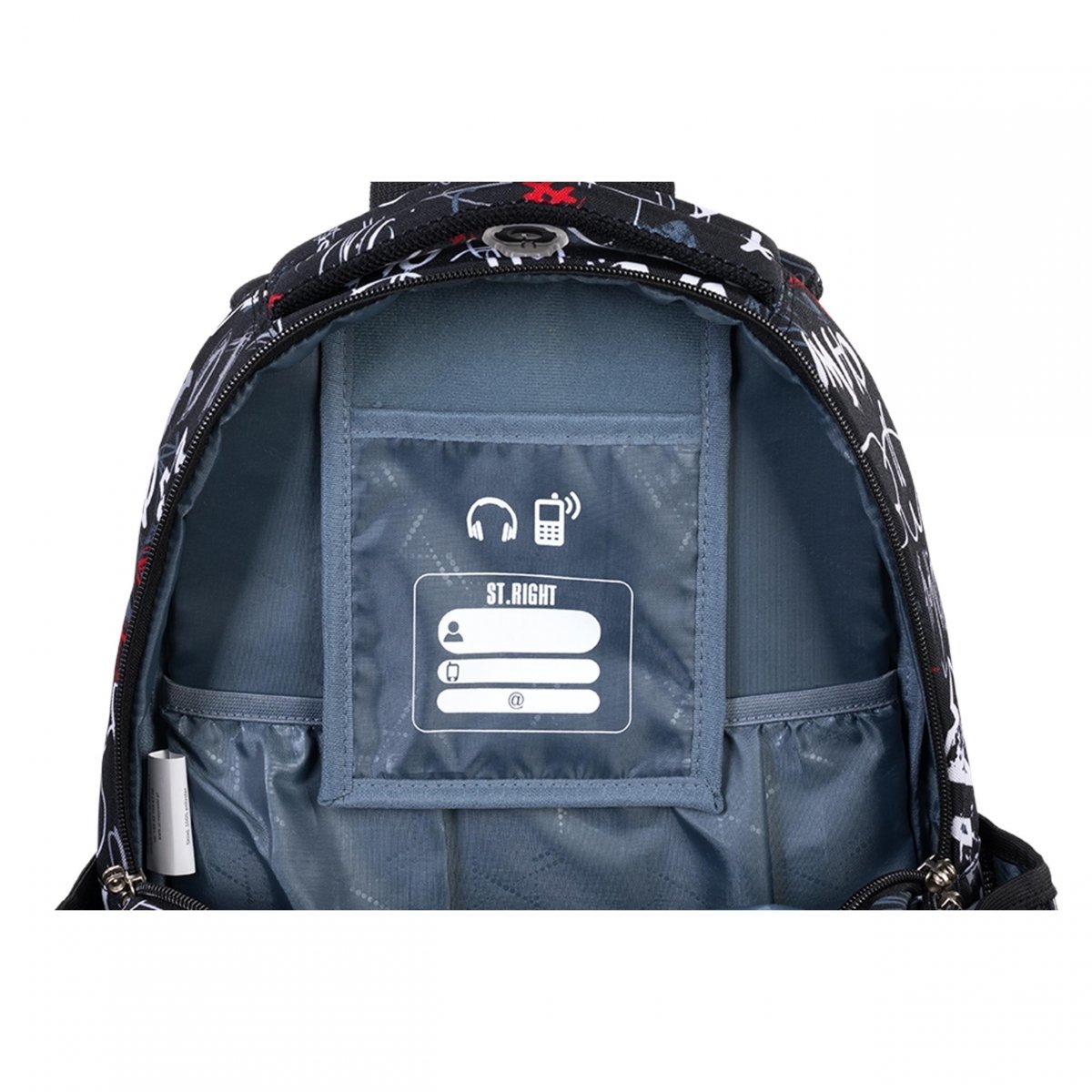 Plecak XD Graffiti Szkolny St.Right Majewski z Napisami [BP68
