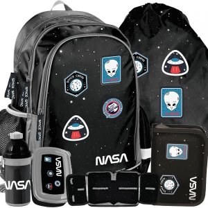 Naszywki Plecak Chłopięcy do Szkoły Kosmici Nasa do 1 Klasy [PP20NS-081]