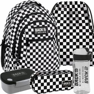 SZACHOWNICA PLECAK ZESTAW 5w1 MŁODZIEŻOWY BACKUP SZKOLNY KRATKA