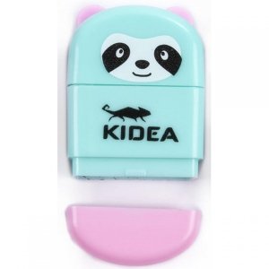 Seledynowa Temperówka z Gumką ze Zwierzakiem Kidea [TGMKAD]