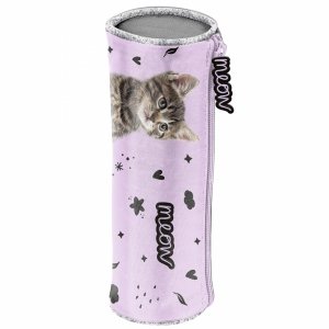 PIÓRNIK TUBA Z KOTKIEM SZKOLNY OKRĄGŁY TUBA DLA DZIEWCZYNEK KOTEK PASO