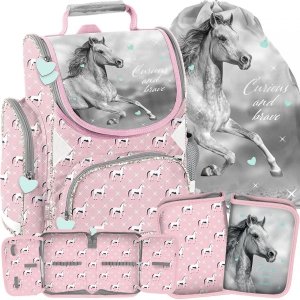 Konie Dziewczęcy Tornister Koń Szkolny Komplet [PP23KO-525]