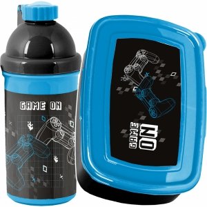 Gamepad Zestaw Bidon Śniadaniówka Gaming Gra Gamer na drugie Śniadanie