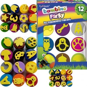 Farby do Malowania Palcami Ze Stempelkami Bambino [3165]