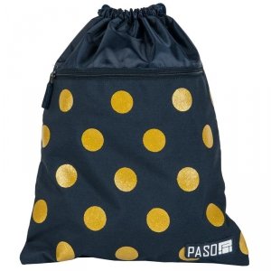 Worek Młodzieżowy na Buty Obuwie Gimnastyczny Granatowy [17-713UD]