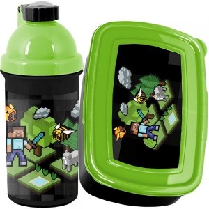Bidon Śniadaniówka Gra Gamer Minecraft Komplet Gry [PP23XL-3021]