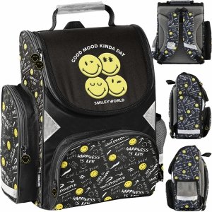 SMILLEY TORNISTER SZKOLNY DO KLAS 1-4 DO PODSTAWÓWKI BUŹKI EMOTKI EMITIKONY