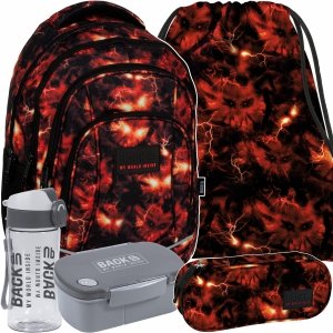 ZESTAW 5w1 BACKUP PLECAK SZKOLNY MŁODZIEŻOWY STRANGER CHŁOPIĘCY