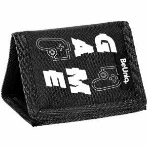 GAMEPAD PORTFEL DZIECIĘCY GAMER BeUniq PASO SZKOLNY CZARNY DLA CHŁOPAKÓW