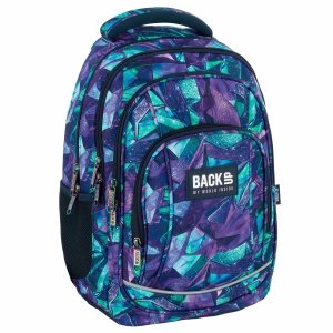 PLECAK BACKUP SZKOLNY MŁODZIEŻOWY DLA DZIEWCZYNY CRYSTAL 4 KOMOROWY POJEMNY