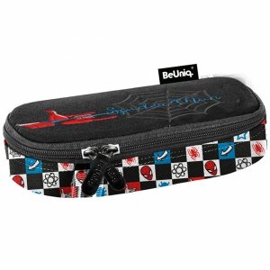 SPIDERMAN PIÓRNIK ETUI SZKOLNY Z KLAPKĄ MŁODZIEŻOWY CZARNY BeUniq CHŁOPIĘCY