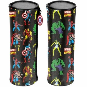 Avengers Piórnik Tuba Okrągły Szkolny Paso Avengers Chłopięcy do Podstawówki