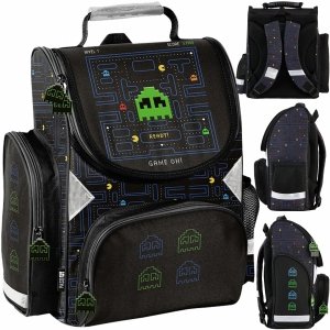 PAC-MAN TORNISTER SZKOLNY GAMING GAMER DLA CHŁOPAKÓW DO KLASY 1 PODSTAWÓWKI