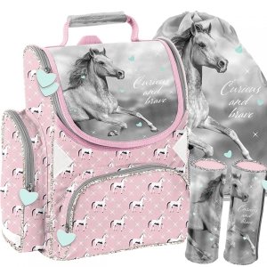 Tornister Szkolny Horse dla Dziewczynek zestaw [PP23KO-525]