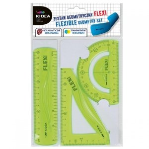 Flexi Zestaw Geometryczny 3 Elementy 15 cm Kidea Zielony [ZGF15CM3KA]