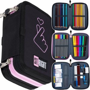 3 KOMOROWY PIÓRNIK SZKOLNY DLA DZIEWCZYNY ST.RIGHT MAJEWSKI K-POP LOVER