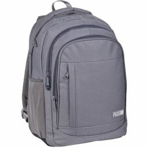 PLECAK SZARY MŁODZIEŻOWY 3 komory BIZNESOWY PODRÓŻNY DUŻY MĘSKI DAMSKI PASO