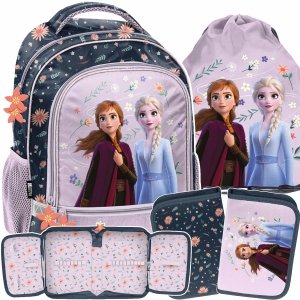 KRAINA LODU PLECAK SZKOLNY DO 1 KLASY KOMPLET 3w1 DLA DZIEWCZYNEK FROZEN
