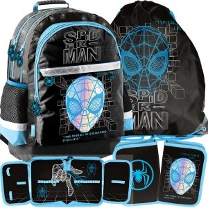 Komplet Spiderman Plecak Szkolny do klas 1-4 [SP23AA-116]