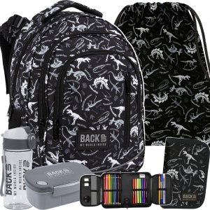 Modny Plecak Dinozaury Szkolny Backup dla Chłopaka Big Komplet [PLB4R114]