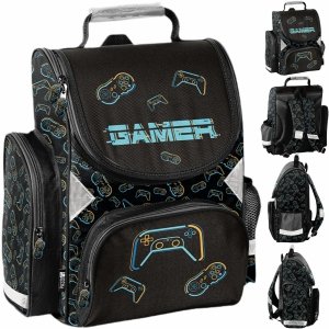 TORNISTER GAMEPAD GRY SZKOLNY GAMING GRA DLA CHŁOPAKÓW DO KLAS 1-4 GAMER