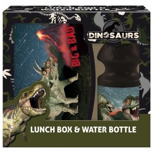 DINOZAURY KOMPLET 2w1 BIDON ŚNIADANIÓWKA TYRANOZAUR DERFORM DLA CHŁOPAKA