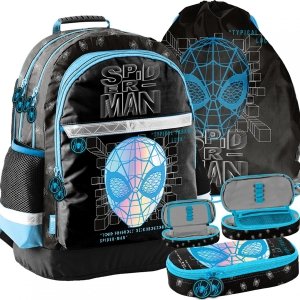 Marvel Spiderman Plecak Szkolny dla chłopaka w zestawie [SP23AA-116]