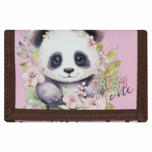 PORTFEL z PANDĄ DZIECIĘCY PORTFELIK DLA DZIEWCZYNEK MIŚ DLA DZIECKA PANDA