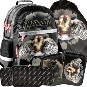 Komplet Iron Man Plecak Szkolny Avengers dla Chłopaka [AV22II-116]