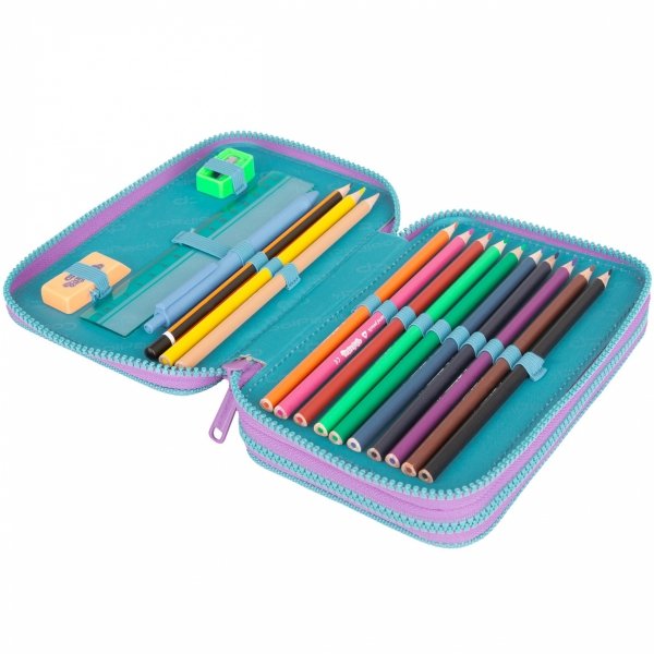 Zestaw Plecak Coolpack Cp GRADIENT BLUEBERRY Młodzieżowy Patio dla Dziewczyny [E29505]