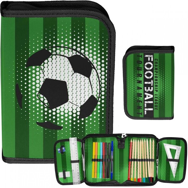 Futbol Piórnik dla Chłopaków z Wyposażeniem Paso [PP22FL-P001]